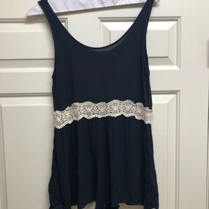 Navy blue romper